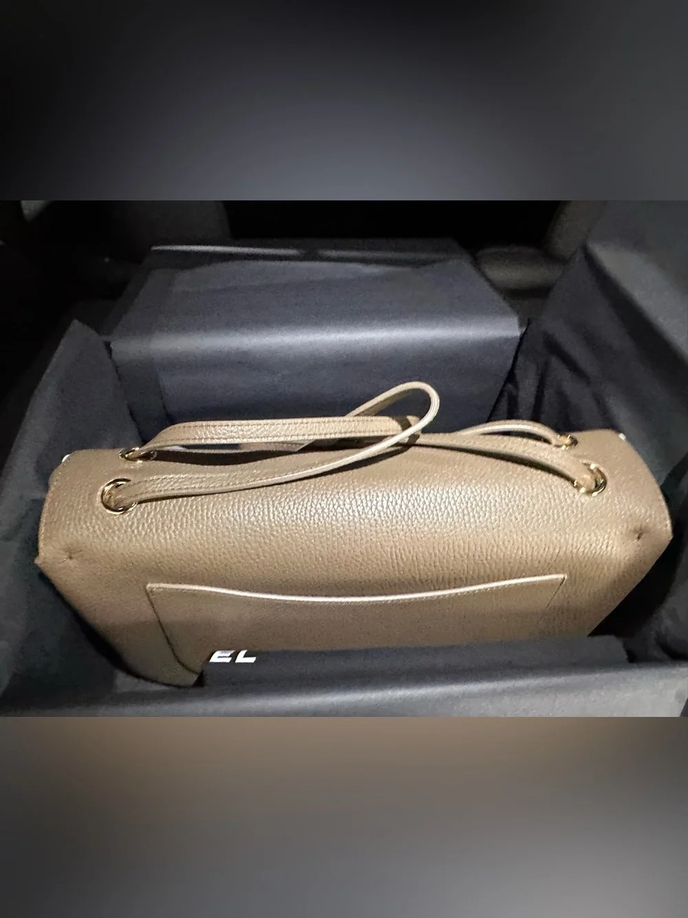 CHANEL Maxi Flap Small Dark Khaki with Gold Hardware